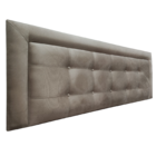 Cabeceira Painel King Veneza Luxor 10 Suede Liso Mascavo 195