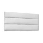 Cabeceira Painel La Italiana King 195cm Corino Branco
