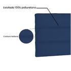 Cabeceira Painel La Italiana Solteiro 90cm Suede Azul Marinho