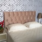 Cabeceira Painel Luna Suede Liso Mascavo Strass 195 X 60