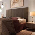 Cabeceira Painel Million Cama Box Queen 1,60 Marrom