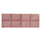 Cabeceira Painel Modulada Casal 1 40m Lorena Suede Rosê - Pal