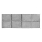 Cabeceira Painel Modulada King 1 95m Lorena Suede - Pallazio