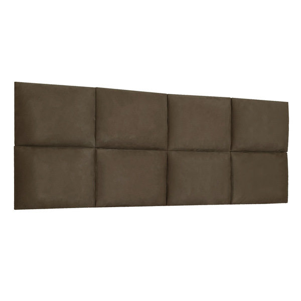 Cabeceira Painel Modulada Queen 1 60m Lorena Suede Marrom - P