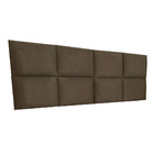 Cabeceira Painel Modulada Queen 1 60m Lorena Suede Marrom - P