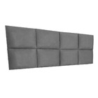 Cabeceira Painel Modulada Solteiro 0 90m Lorena Suede Grafite