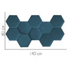 Cabeceira Painel Modulado Colmeia Blogueirinha Estofada 140cm