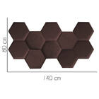 Cabeceira Painel Modulado Colmeia Blogueirinha Estofada 140cm