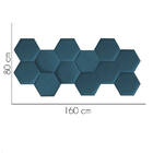 Cabeceira Painel Modulado Colmeia Blogueirinha Estofada 160cm