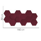 Cabeceira Painel Modulado Colmeia Blogueirinha Estofada 160cm