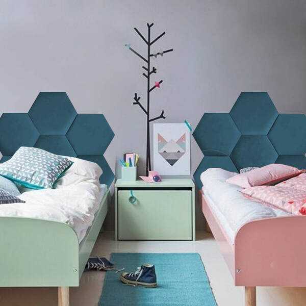 Cabeceira Painel Modulado Colmeia Blogueirinha Estofada 90cm