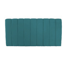 Cabeceira Painel Olivia Casal 140 Cm Veludo Azul Turquesa - D