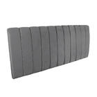 Cabeceira Painel Olivia King 195 Cm Veludo Grafite Trabalhado