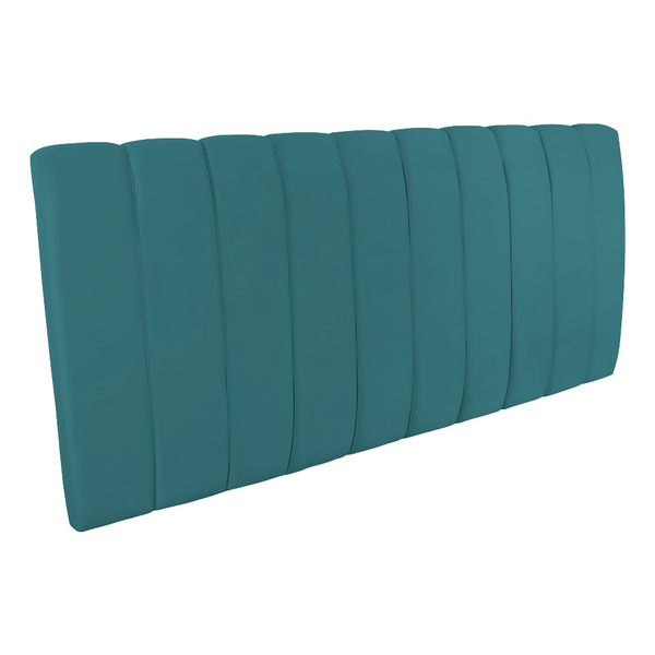 Cabeceira Painel Olivia Queen 160 Cm Veludo Azul Turquesa - D