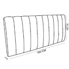 Cabeceira Painel Olivia Queen 160 Cm Veludo Cinza - D'rossi