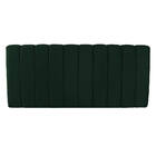 Cabeceira Painel Olivia Queen 160 Cm Veludo Verde Trabalhado