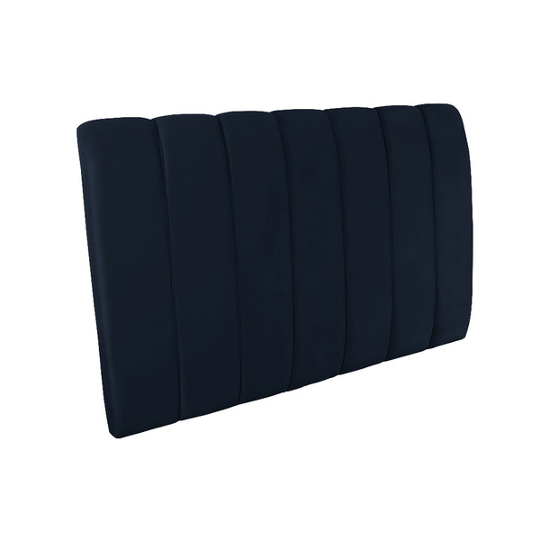 Cabeceira Painel Olivia Solteiro 90 Cm Veludo Azul Marinho -