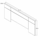 Cabeceira Painel Para Cama Box Casal E Queen  Branco Tx