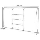 Cabeceira Painel Para Quarto De Casal Sabrina W01 Suede Rosê