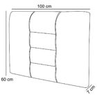 Cabeceira Painel Para Quarto Solteiro Sabrina W01 Corino Cinz