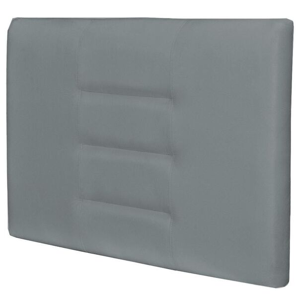 Cabeceira Painel Para Quarto Solteiro Sabrina W01 Corino Cinz