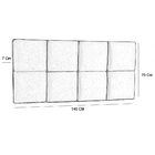 Cabeceira Painel Poliana 140 Cm Casal Suede Deluxe Marrom