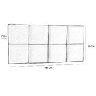 Cabeceira Painel Poliana 195 Cm King Suede Deluxe Marrom