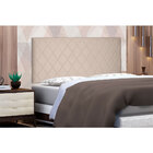 Cabeceira Painel Queen 1 60m Esmeralda Suede Bege - Pallazio