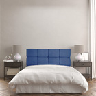 Cabeceira Painel Queen 1 60m Nina Suede - Pallazio - Azul Mar