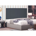 Cabeceira Painel Queen 1 60m Ravenna Suede Cinza - Pallazio