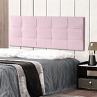 Cabeceira Painel Queen 1 60m Roma Suede Rosa Bebê - Pallazio