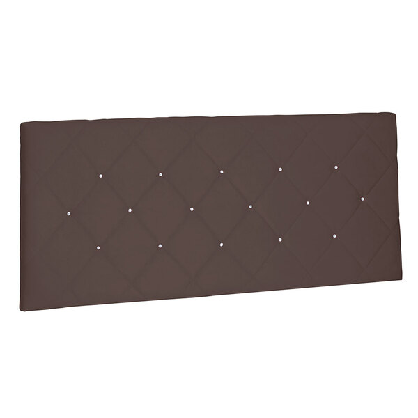Cabeceira Painel Queen 1 60m Tânia Suede Marrom Café - Pallaz