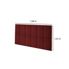 Cabeceira Painel Queen Estofada Bordô 1,58m Wingerd