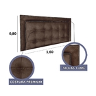Cabeceira Painel Queen Estofada Veneza Diamond 10 Suede Liso