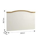 Cabeceira Painel Queen Smile  Creme/carvalho