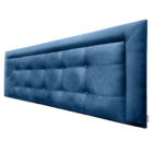 Cabeceira Painel Queen Veneza Luxor 10 Suede Liso Azul Royal