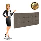 Cabeceira Painel Sleep Cama Box Casal 140cm Suede Marrom Rato