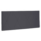 Cabeceira Painel Solteiro 0 90m Aquilla Suede Cinza - Pallazio