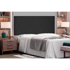 Cabeceira Painel Solteiro 0 90m Aquilla Suede Preto - Pallazio