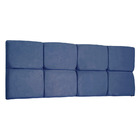 Cabeceira Painel Solteiro 0 90m Nina Suede Azul Marinho - Pal