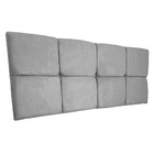 Cabeceira Painel Solteiro 0 90m Nina Suede Cinza - Pallazio