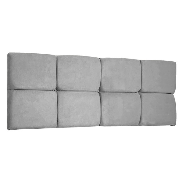 Cabeceira Painel Solteiro 0 90m Nina Suede Cinza - Pallazio