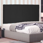 Cabeceira Painel Solteiro 0 90m Ravenna Suede Preto - Pallazio
