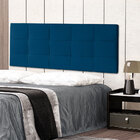 Cabeceira Painel Solteiro 0 90m Roma Suede - Pallazio - Azul