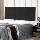 Cabeceira Painel Solteiro 0 90m Roma Suede - Pallazio - Preto