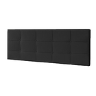 Cabeceira Painel Solteiro 0 90m Roma Suede Preto - Pallazio