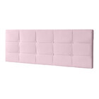 Cabeceira Painel Solteiro 0 90m Roma Suede Rosa Bebê - Pallaz