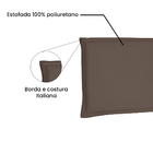 Cabeceira Painel Solteiro 0 90m Veneza Suede Caramelo - Palla