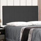 Cabeceira Painel Solteiro 0 90m Verona Suede Preto - Pallazio