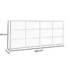 Cabeceira Painel Solteiro 100 Cm Raissa Suede Azul Escuro